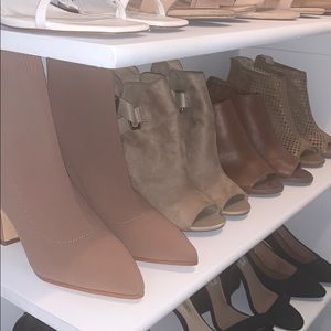 Suede Greige Booties